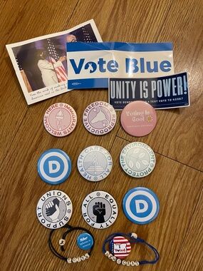 Vote Blue Buttons, Friendship Bracelets